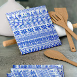 Greek Fret, Mediterranean Pattern, Blue Tile<br><div class="desc">Elegant,  stylish and sophisticated Greek pattern in blue and white colour. Modern and trendy gift,  perfect for the Mediterranean lover in your life.</div>
