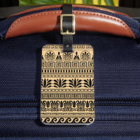Greek Fret, Mediterranean Pattern, Brown