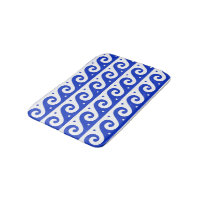Greek Fret, Mediterranean Wave Pattern, Blue
