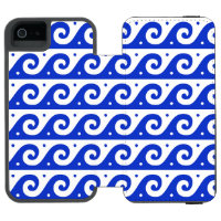 Greek Fret, Mediterranean Wave Pattern, Blue