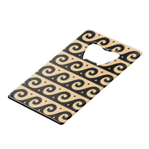 Greek Fret, Mediterranean Wave Pattern, Brown