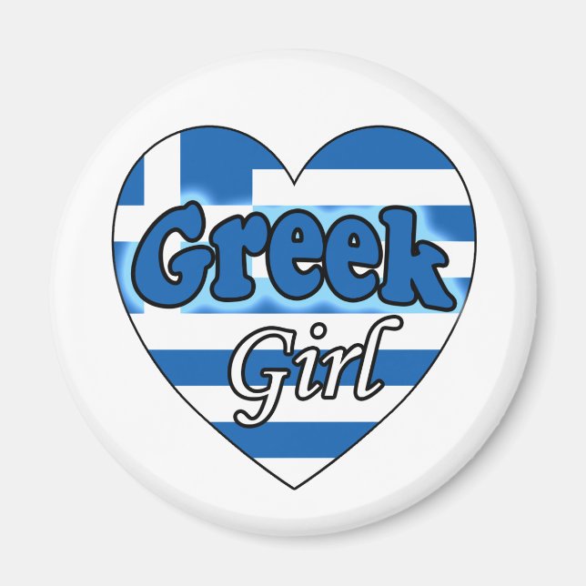 Greek Girl Magneet Magnet (Front)