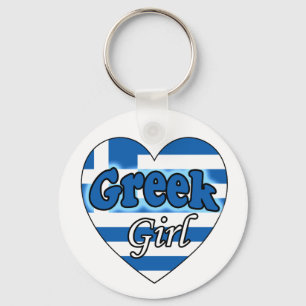 Greek Girl Sleutelhanger Key Ring