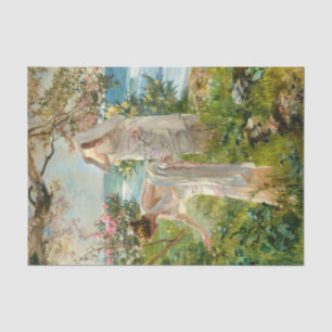 Greek girls on the shore by Joaquín Sorolla Tissue Paper