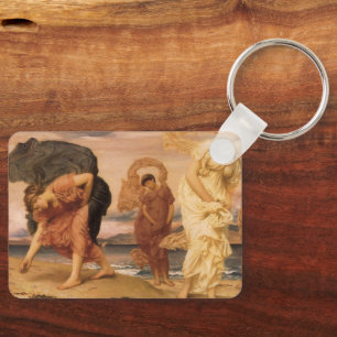 Greek Girls Picking Up Pebbles By Lord Leighton Key Ring