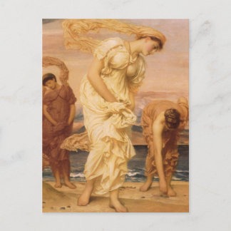 Greek Girls Picking Up Pebbles By Lord Leighton Postcard