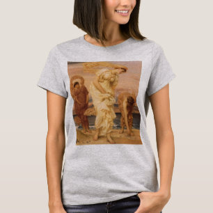 Greek Girls Picking Up Pebbles By Lord Leighton T-Shirt