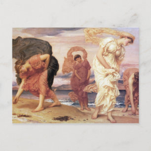 Greek Girls Picking up Pebbles - Frederic Leighton Postcard
