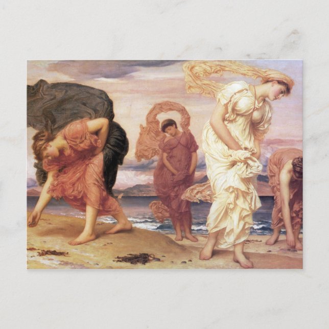 Greek Girls Picking up Pebbles - Frederic Leighton Postcard (Front)
