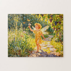Greek God Eros in Garden Jigsaw Puzzle