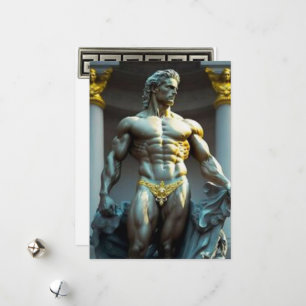 Greek God Greeting Card