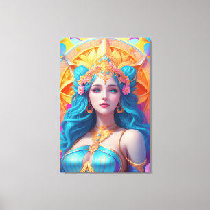 Greek Goddess Aphrodite in Her Splendor Canvas Print