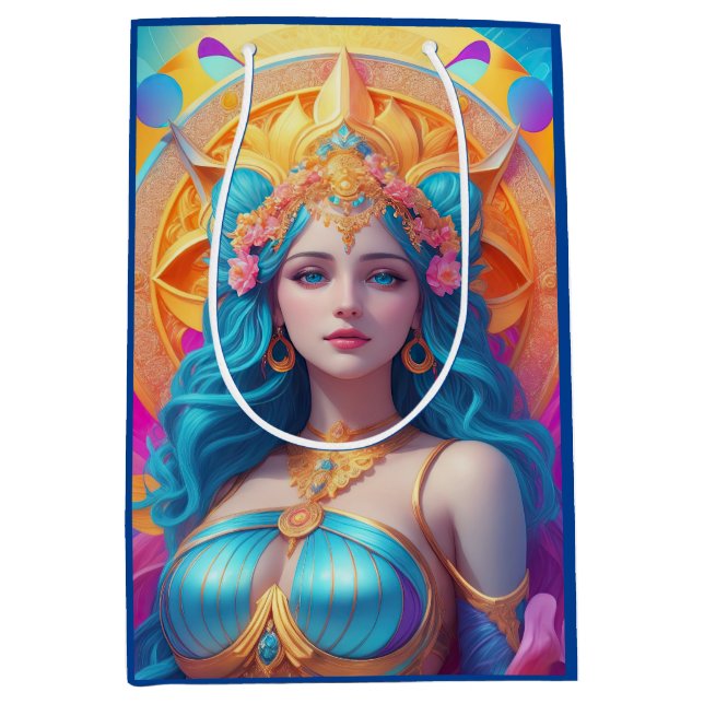 Greek Goddess Aphrodite in Her Splendour Medium Gift Bag (Front)