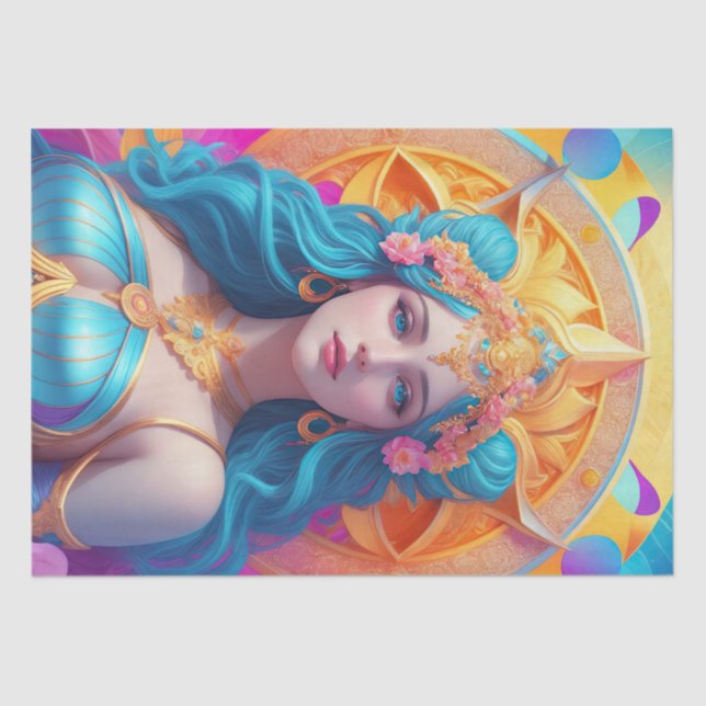 Greek Goddess Aphrodite in Her Splendour Tissue Paper (Front)