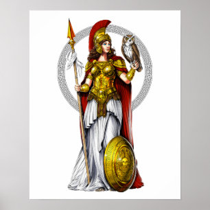 Greek Goddess Athena Poster