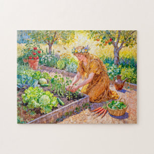 Greek Goddess Demeter Harvest Garden Jigsaw Puzzle