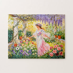 Greek Goddess Flora in Garden Jigsaw Puzzle