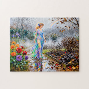 Greek Goddess Iris November Rain Jigsaw Puzzle