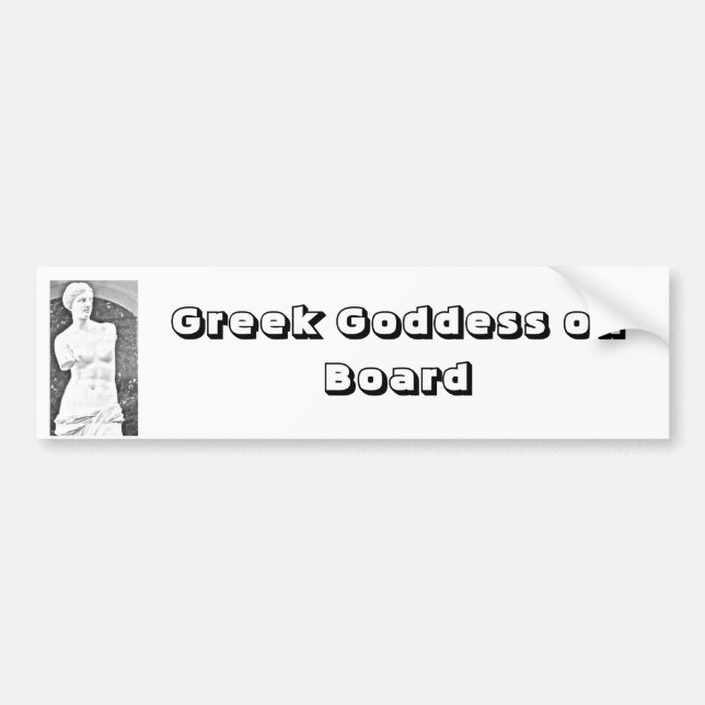 Greek Goddess on B... Bumper Sticker (Front)