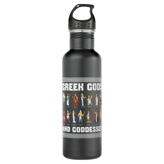 Greek Gods And Goddesses Greeks 710 Ml Water Bottle (Front)