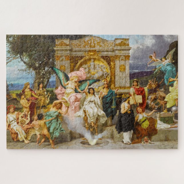 Greek Gods Living on Mount Parnassus Jigsaw Puzzle (Horizontal)