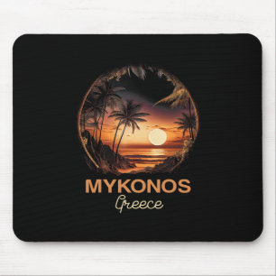 Greek Greece Beach Holiday Vacation Mykonos Mouse Mat