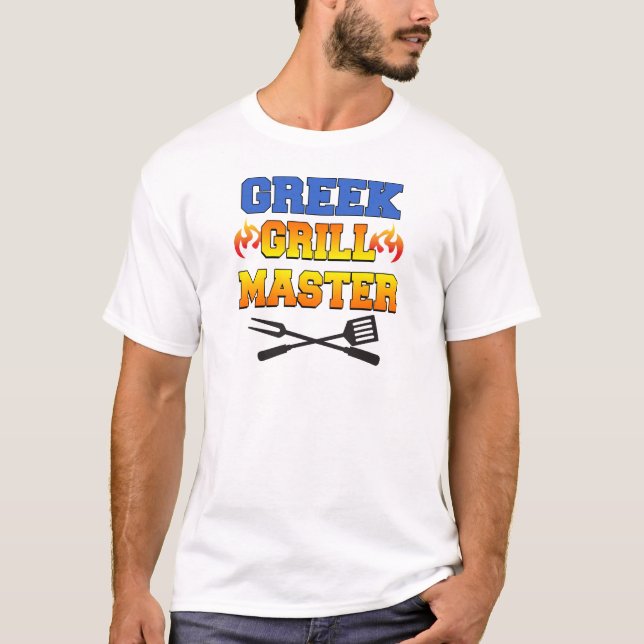 Greek Grill Master T-Shirt (Front)