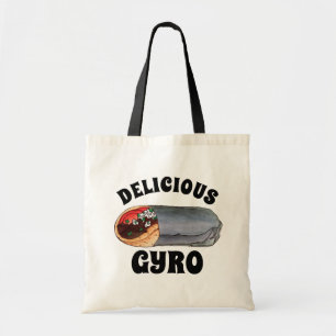 Greek Gyro Pita Meat Sandwich Mediterranean Food Tote Bag