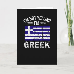 Greek Heritage Gifts Hellas Greece Greek American Card