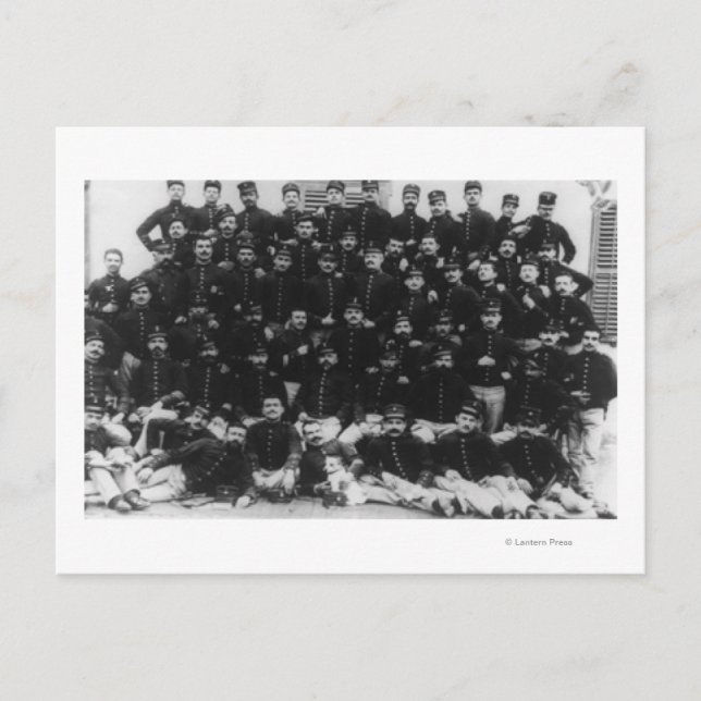 Greek Infantry Officers PhotographGreece Postcard (Front)