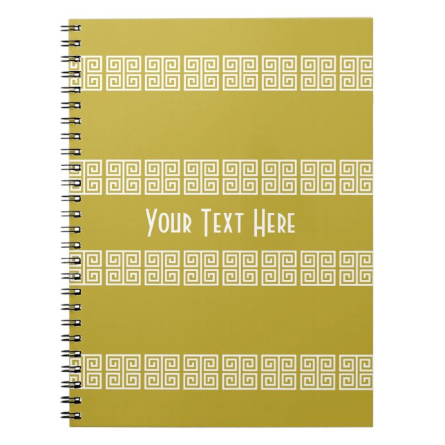 Greek-Inspired custom notebook (Front)