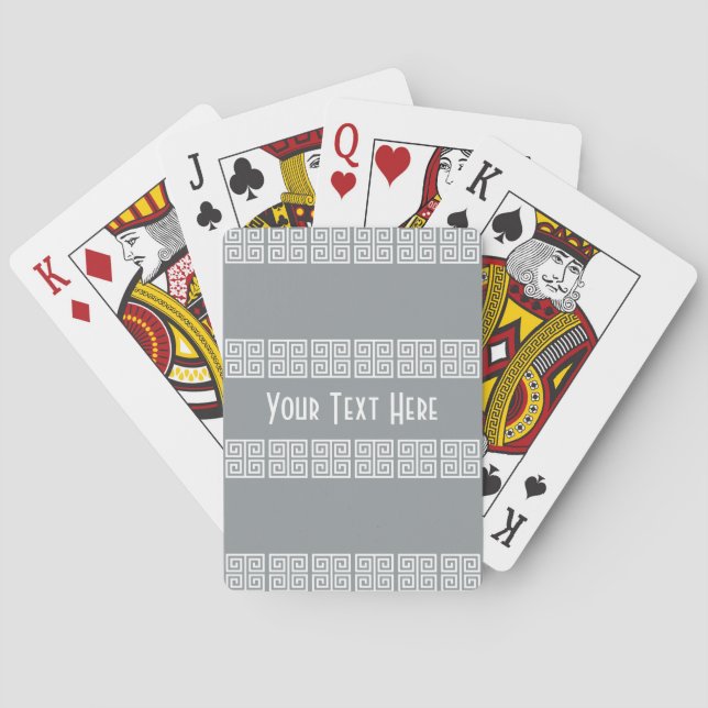 Greek-Inspired custom playing cards (Back)