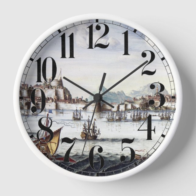 Greek Island Atlas Clock (Front)