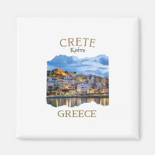 Greek Island Crete Greece Featuring Rethimno Town Magnet