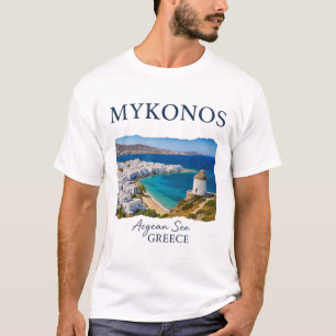 Greek Island Mykonos Vacation Travel Coastal Life T-Shirt