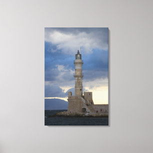 Greek Island of Crete and old town of Chania 2 Canvas Print