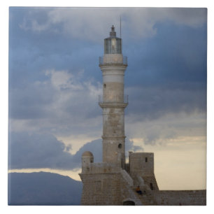 Greek Island of Crete and old town of Chania 2 Tile