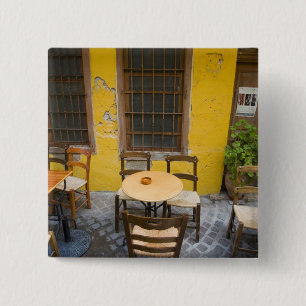 Greek Island of Crete and old town of Chania 3 15 Cm Square Badge