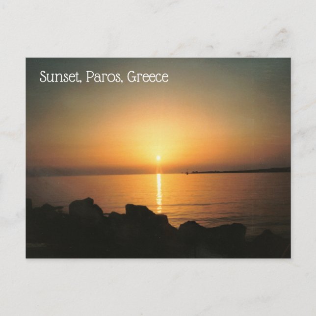 Greek Island Of Paros Postcard (Front)