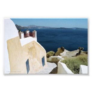 Greek island santorini print