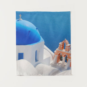 Greek Island Santorini Tapestry