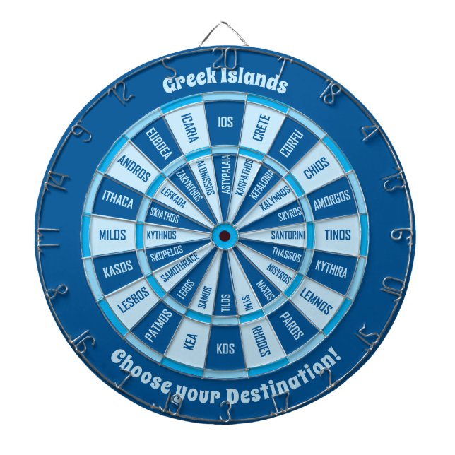 Greek Islands Dartboard (Front)