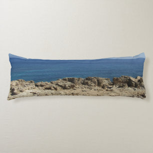 Greek Islands Mediterranean Landscape Body Cushion