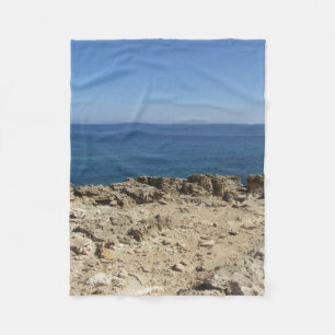 Greek Islands Mediterranean Landscape Fleece Blanket