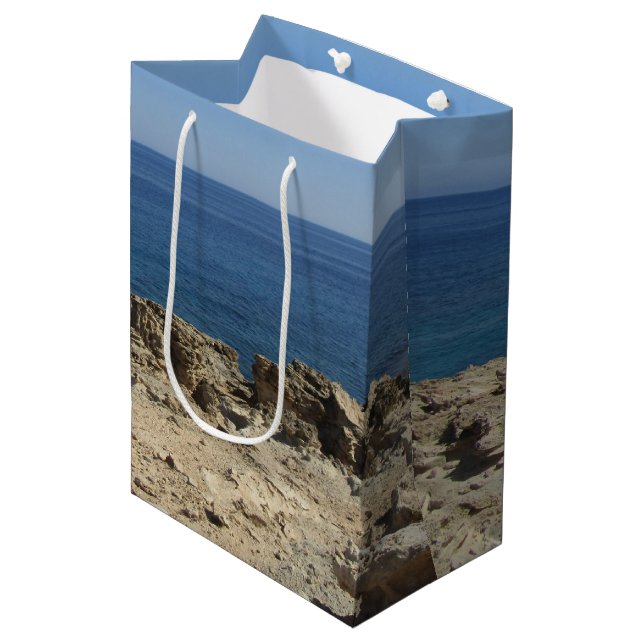 Greek Islands Mediterranean Landscape  Medium Gift Bag (Front Angled)