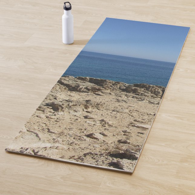 Greek Islands Mediterranean Landscape Yoga Mat (In Situ)