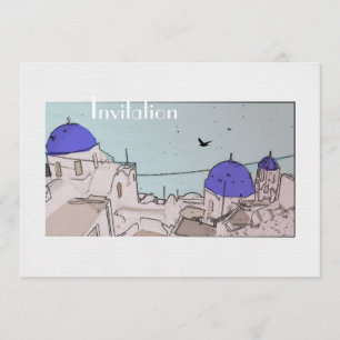 Greek Islands Wedding Celebrations Invitation