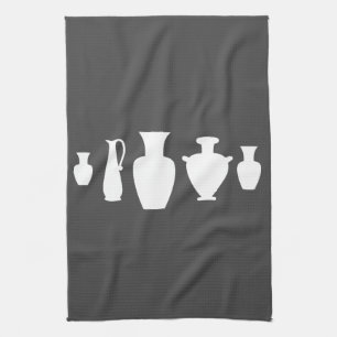 Greek Italian Style Ancient Jars Pots Tea Towel