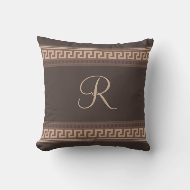 Greek key border cushion (Front)