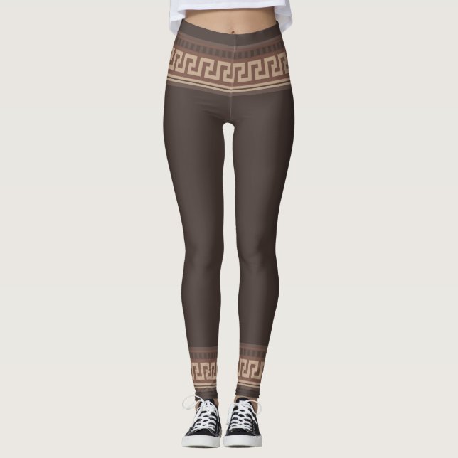 Greek key border leggings (Front)